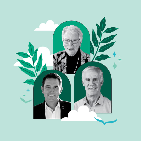 Three author headshots of Carol Ann Tomlinson, Jay McTighe, and Myron Dueck on a green graphic background.