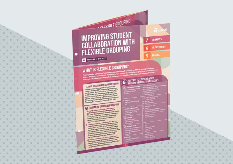 Improving Student Collaboration with Flexible Grouping (Quick Reference Guide) - feature