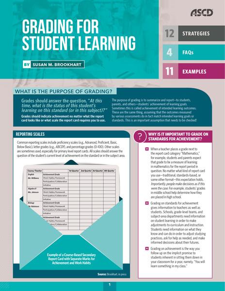 Grading for Student Learning (Quick Reference Guide)